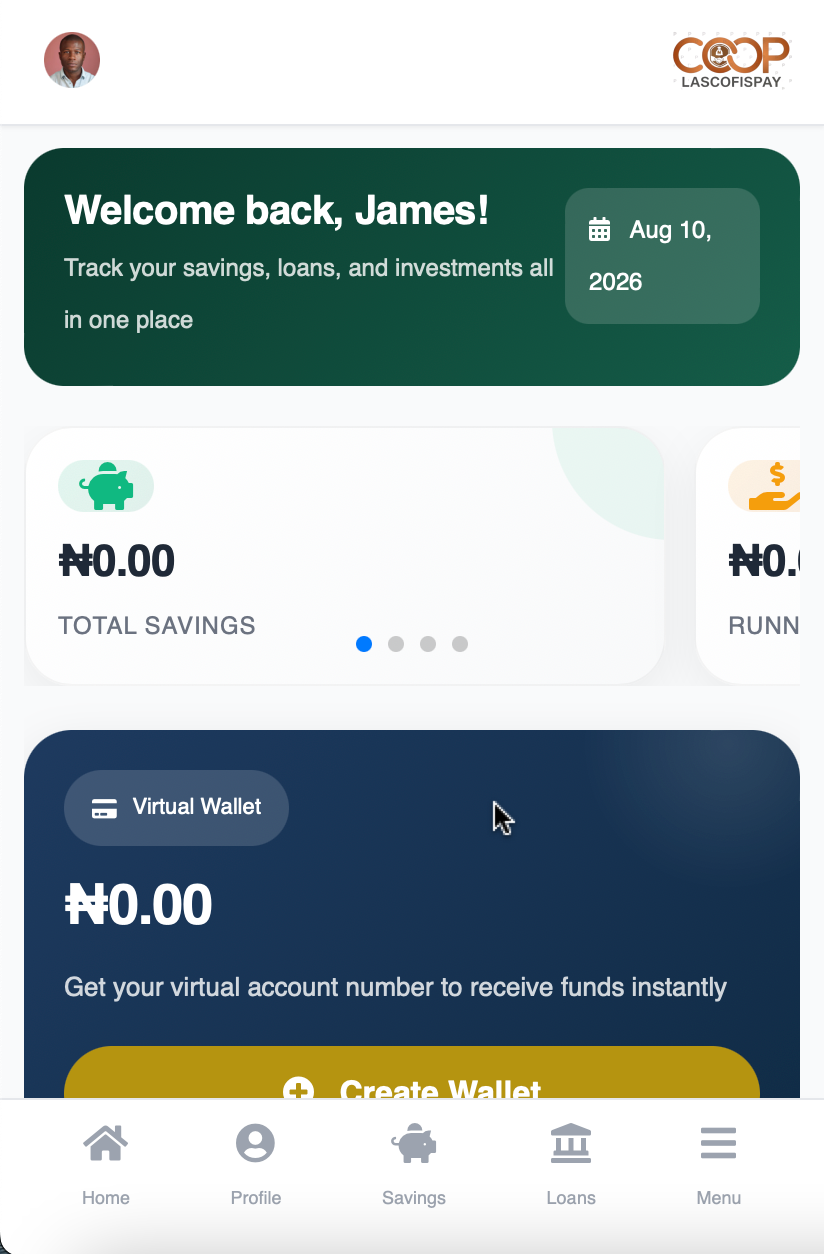App screen